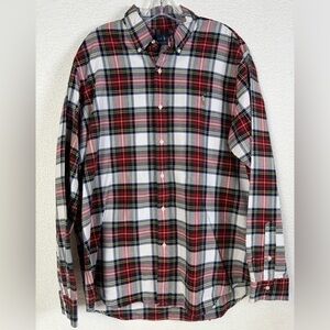 Ralph Lauren Classic Fit Plaid Print Long Sleeve size XL